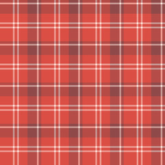 Seamless pattern in fine festive red colors for plaid, fabric, textile, clothes, tablecloth and other things. Vector image.