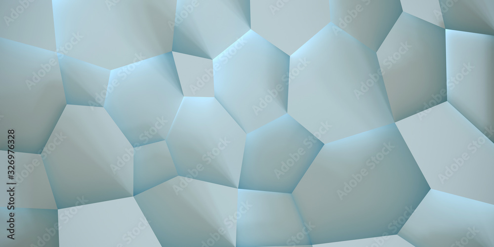 Fototapete background from polygons of different shapes and different heights