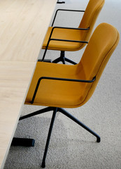Office furniture with chairs and table