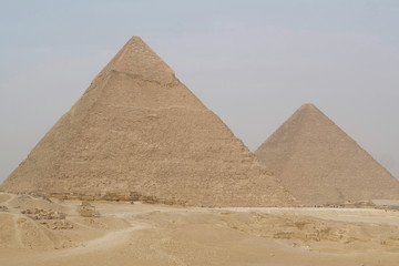 Fototapeta na wymiar Great pyramids at Giza city, near Cairo, Egypt