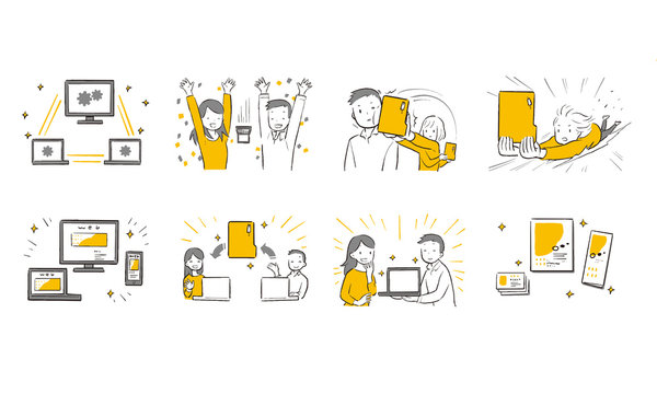 job completed  Vector illustration.