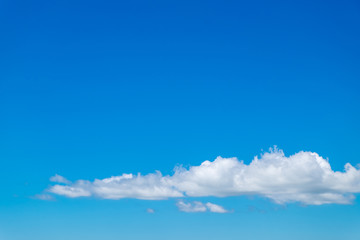 white clouds and blue sky background