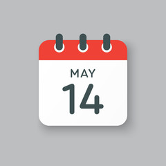 Calendar day 14 May, days of the year