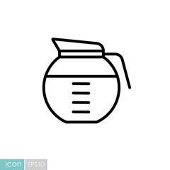 Coffee maker vector icon. Kitchen appliance