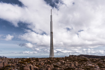Pillar in the blue sky