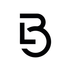 LB L B letter logo design vector