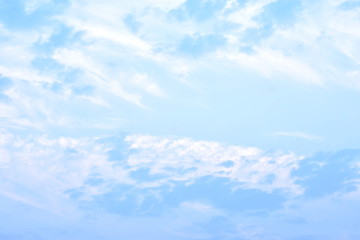 blue sky and clouds with pastel color for abstract, background,​texture 