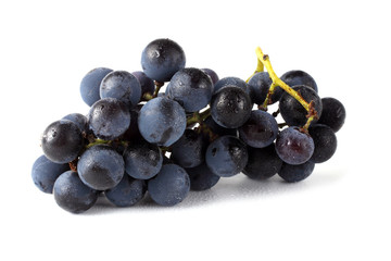 Wine grape isolated on white