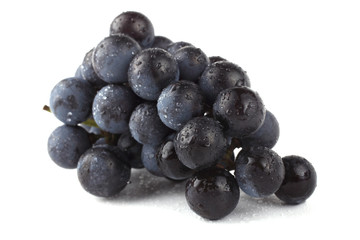 Wine grape isolated on white