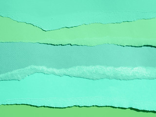 Seawater abstract composition with colour papers