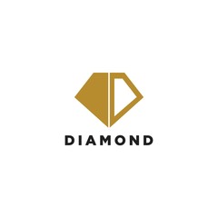 Fototapeta premium Diamond Logo Simple and Minimalist