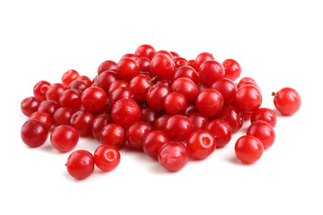 Nanking cherry isolated on white