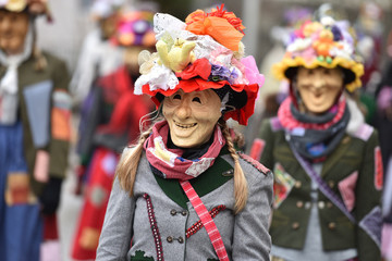 Fasching im Salzkammergut - Fetzenzug in Ebensee (Bezirk Gmunden, Oberösterreich, Österreich) -...