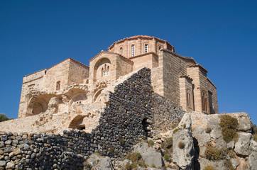 The church of the upper town Monemvasia in Greece