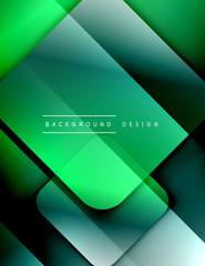 Fototapeta premium Rounded squares shapes composition geometric abstract background. 3D shadow effects and fluid gradients. Modern overlapping forms.