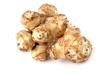 Jerusalem artichoke isolated on white