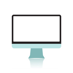 Realistic electronic devices - computer monitors, desktops, laptops