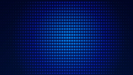 Dot  white blue pattern screen led light gradient texture background. Abstract  technology big data digital background. 3d rendering.