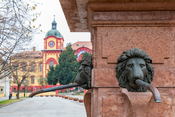 Fountain in down town of Sremski Karlovci