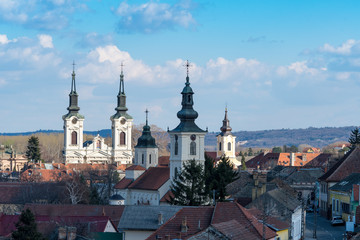 Obraz premium Church towers in Sremski Karlovci