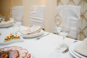 table set on dinning table at home beautiful home concept