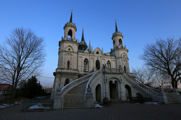 Fototapeta premium Church of the Vladimir Icon of the Mother of God. Manor Bykovo. Moscow Region, Russia