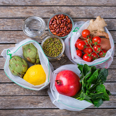 Zero waste, plastic free shopping and concept