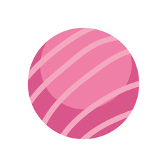Obraz premium Isolated striped ball toy line style icon vector design