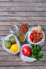 Zero waste, plastic free shopping and concept