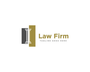 Law Firm Logo Design Vector Template
