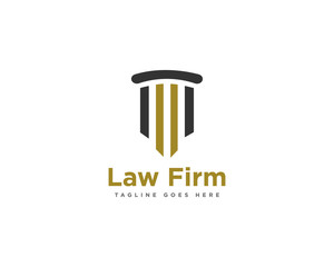 Law Firm Logo Design Vector Template