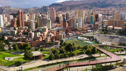 Fototapeta na wymiar Ciudad La Paz