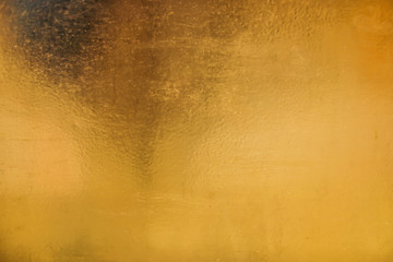 Golden wall texture and background