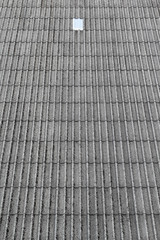 Old asbestos roof tiles texture background.