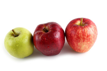 Different color apples