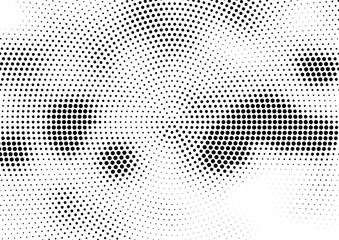 Abstract halftone dotted background. Futuristic grunge pattern, dot and circles.  Vector modern optical pop art texture for posters, sites, business cards, cover, postcards, labels, stickers layout.