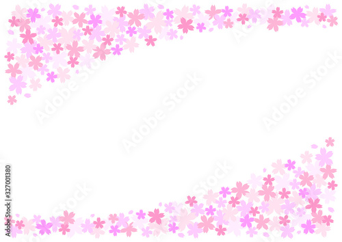 桜 花 イラスト 背景 イラスト フレーム Advertisement Poster Advertiseme Osame