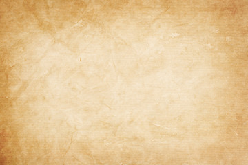  old  kraft paper texture or background with vignette borders
