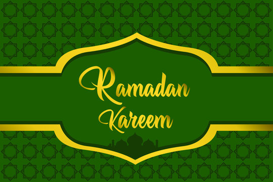 Vector Ramadan Kareem with islami ornament