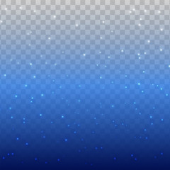 Star Sky on a transparent background. Vector special effects on a transparent background