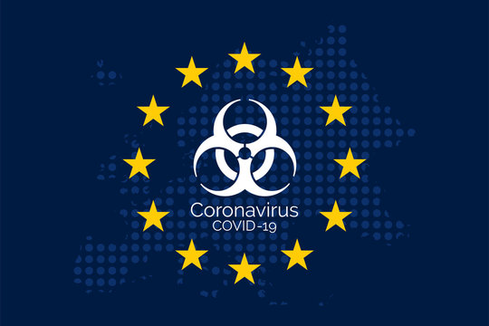 Coronavirus disease in European Union concept