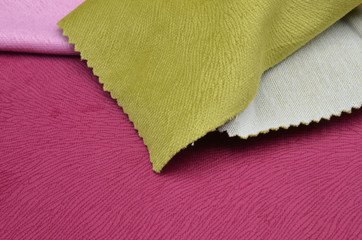 Fototapeta na wymiar close-up of colorful fabric background