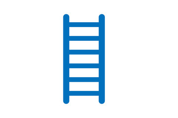 icon of the ladder. raster illustration (blue version)