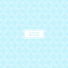 Cover template design with blue and white geometric pattern