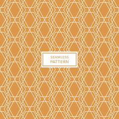 Cover template design with brown and cream geometric pattern