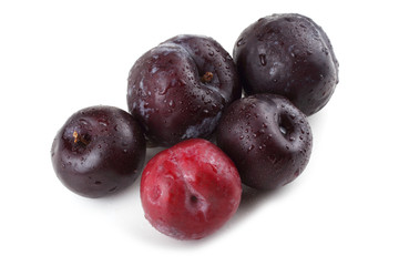 Group of plums