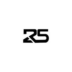 RS R S Letter Logo Design Vector