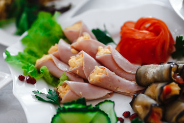 salad with chicken and vegetables