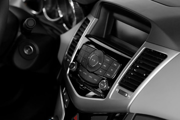 Fototapeta na wymiar Dashboard of a modern car. Car interior. Automotive and transport industry.