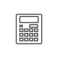 Calculator icon symbol Flat vector illustration for graphic and web design.